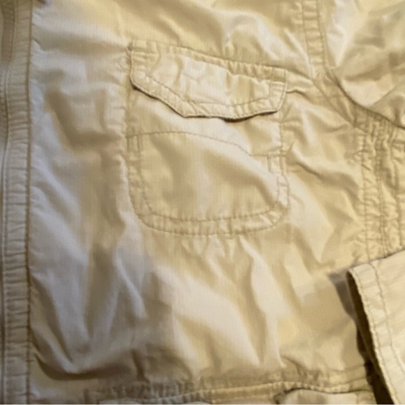Vintage Gap Cargo Hooded Cotton Bomber Safari Hip Length Medium Pockets Jacket - Picture 8 of 10